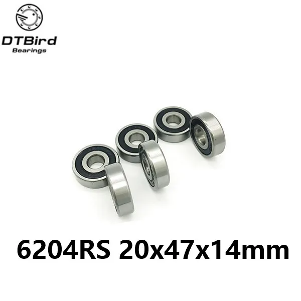 2 шт 6204ZZ 6204-2RS 6204RS 6204rs 6204 Rs Глубокие шаровые подшипники 20X47X14 мм Высокое качество