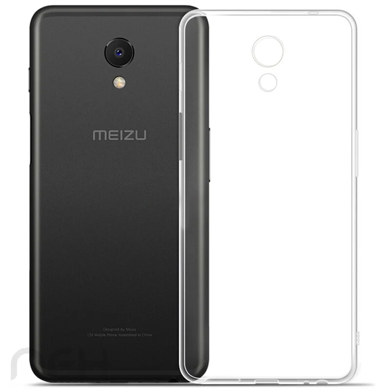 Ультратонкий Мягкий Силиконовый ТПУ чехол для телефона MeiZu M3 M5 M6 M3S M5S Note X8