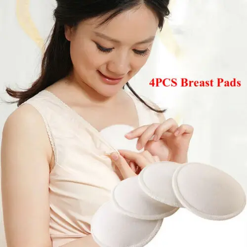 4 шт многоразовые грудные прокладки для кормящих моющиеся мягкие абсорбирующие