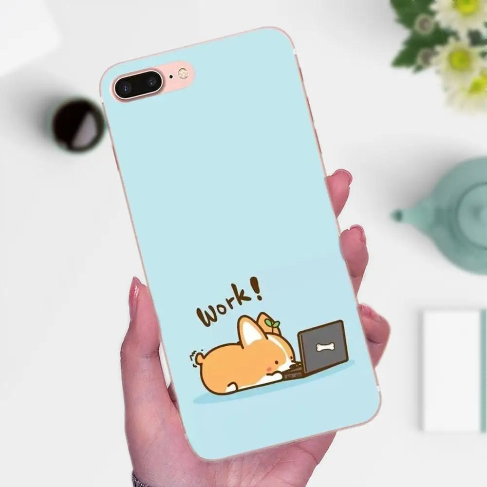 Милые милые собаки корги для Xiaomi Redmi Note 2 3 3S 4 4A 4X 5 5A 6 6A Pro Plus прекрасный пластик |