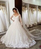 robe de mariee dubai white wedding dress luxury appliques lace wedding gown custom made dresses wedding vestidos de novia 2022