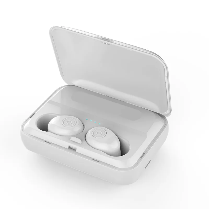 WhiteWithout Display Bluetooth 5,0 наушники TWS беспроводные наушники стерео наушники вкладыши с зарядным устройством для samsung Galaxy buds S8/7 iPhone - Цвет: WhiteWithout Display