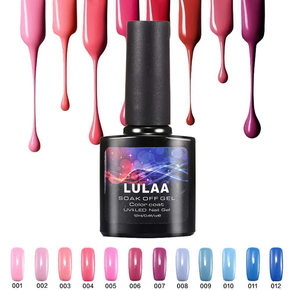 Lulaa абсолютно новый Гель лак для ногтей 12 мл УФ замочить долго прочный ноготь гель