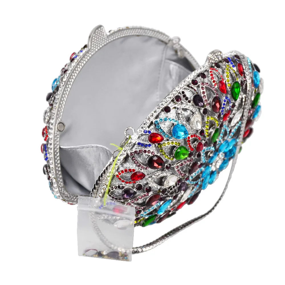 Модные Роскошные дамские сумочки эллипса Boutique красочного цвета с рисунком Рейна
