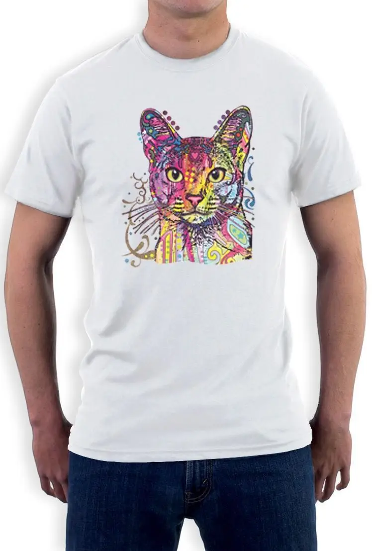 Любитель кошек идея подарка Радуга животных Graphic Tee Kitty Футболка