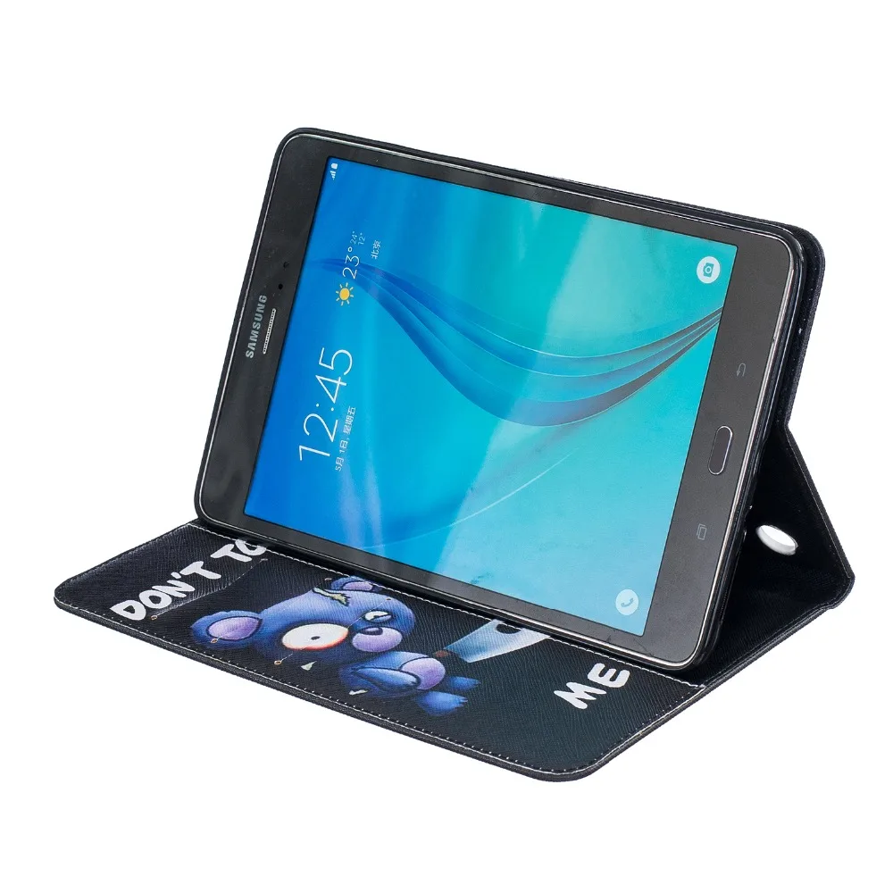 Чехол для планшета Samsung Galaxy Tab A 8 0 дюймов SM T350 T351 T355 кожаный чехол подставка карт из