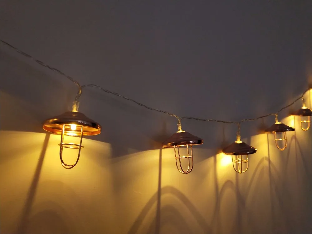 Led Ретро Абажур В индустриальном стиле ветер железное розовое золото