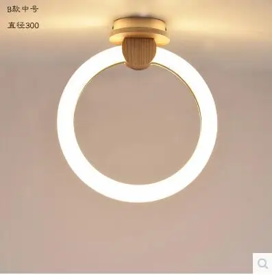 dia30cm ceiling lamp Подвесной светодиодный светильник с акриловыми кругами, подвесной светильник с деревянной подвеской, подвесной светильник, подвесной светильник с подвеской - Цвет корпуса: dia30cm ceiling lamp