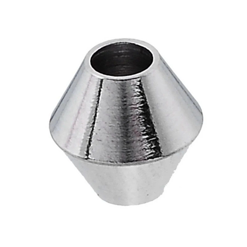 6mmx6mm 10pcs LASPERAL 10 шт. бусины-шармы из нержавеющей стали неправильной формы металлические с большими отверстиями бусины для DIY браслета ювелирные изделия серебряный цвет 8,5-12 мм - Цвет: 6mmx6mm 10pcs