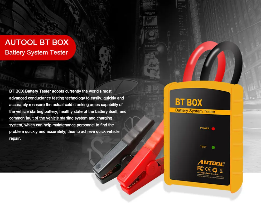 Autool BT BOX Bluetooth автомобильная батарея тест er для Android IOS Телефон Автомобильный аккумулятор Зарядка тест на проворот коленвала Анализатор диагностический