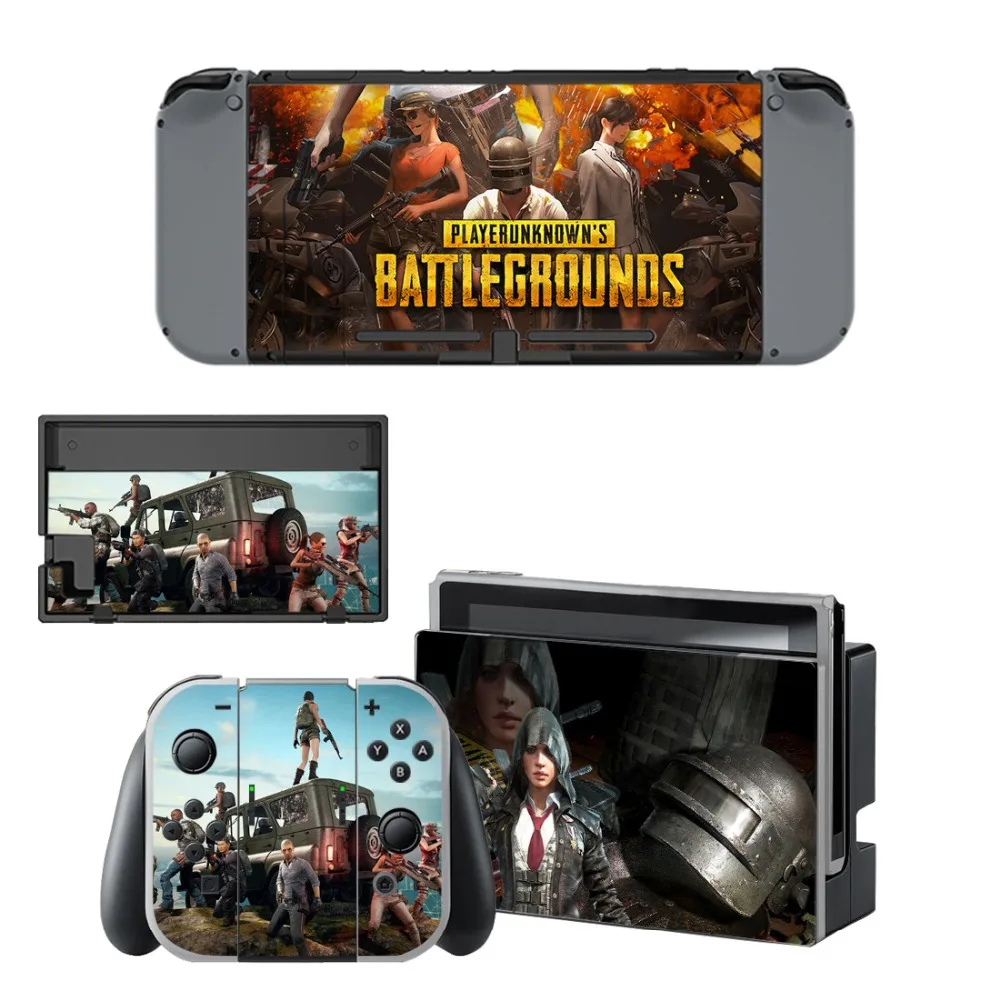 Виниловая наклейка Nintendo Switch для консоли и контроллера игр PUBG|Наклейки| |