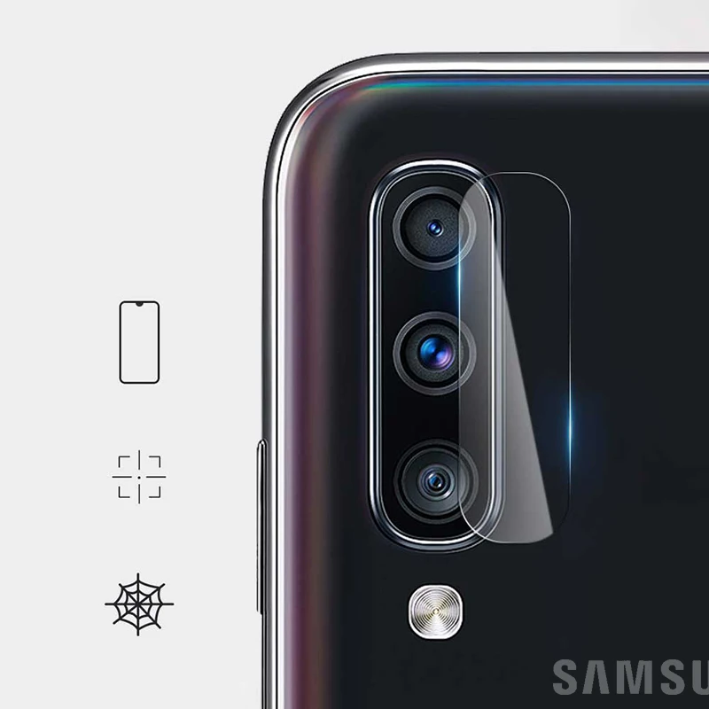 2 шт. закаленное стекло для камеры Samsung Galaxy A70 с защитой от царапин объектива