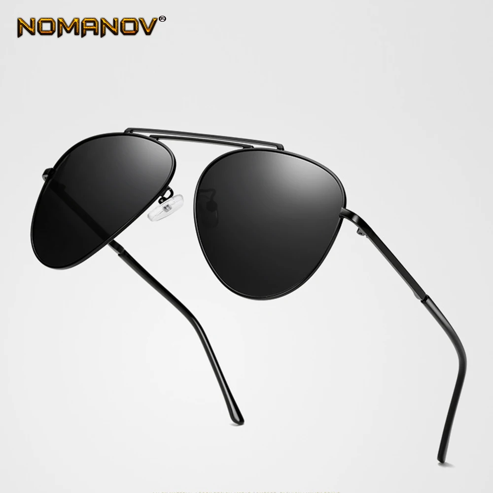 New Design Double Bridge Short Sight Sun Glasses Polarized Mirror Sunglasses Custom Made Myopia Minus Prescription Lens -1 to -6