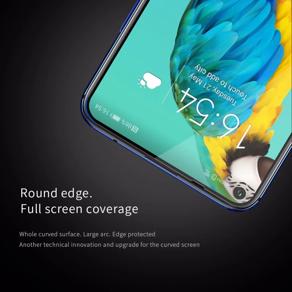 Защитное стекло Arc Curve с полным покрытием для huawei Honor 20 NILLKIN Amazing XD CP+ MAX противоударное стекло
