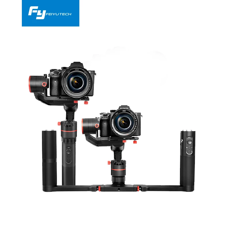 Feiyu A1000 3-осевой шарнирный стабилизатор для DSLR камеры двойной ручной захват a6500 a6300