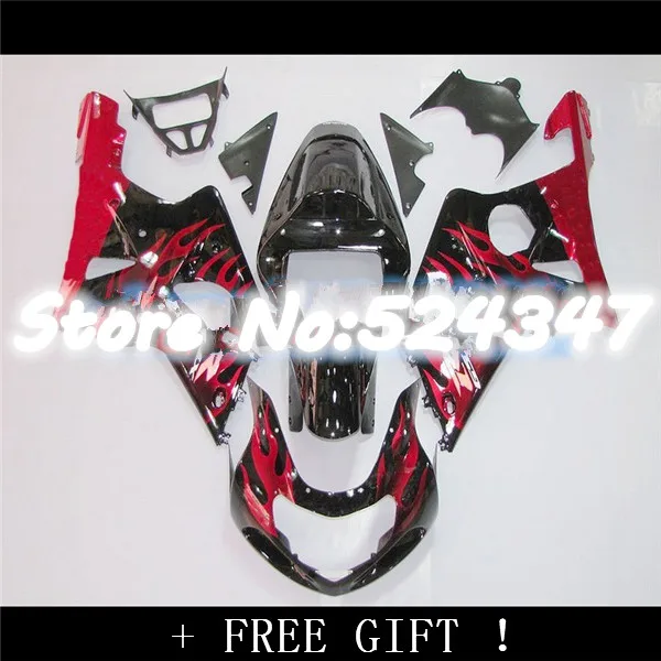 B Новинка для A GSXR 1000 K1 K2 2000 2001 2002 ABS комплекты обтекателей GSXR1000 00 01 02-красное