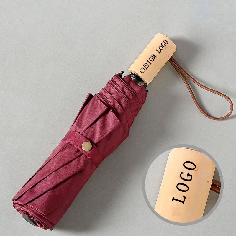 

Solid Color Ultra Thin Ultra Light Private Custom Umbrella Handle Exclusive Lettering Festival Practical And Beautiful