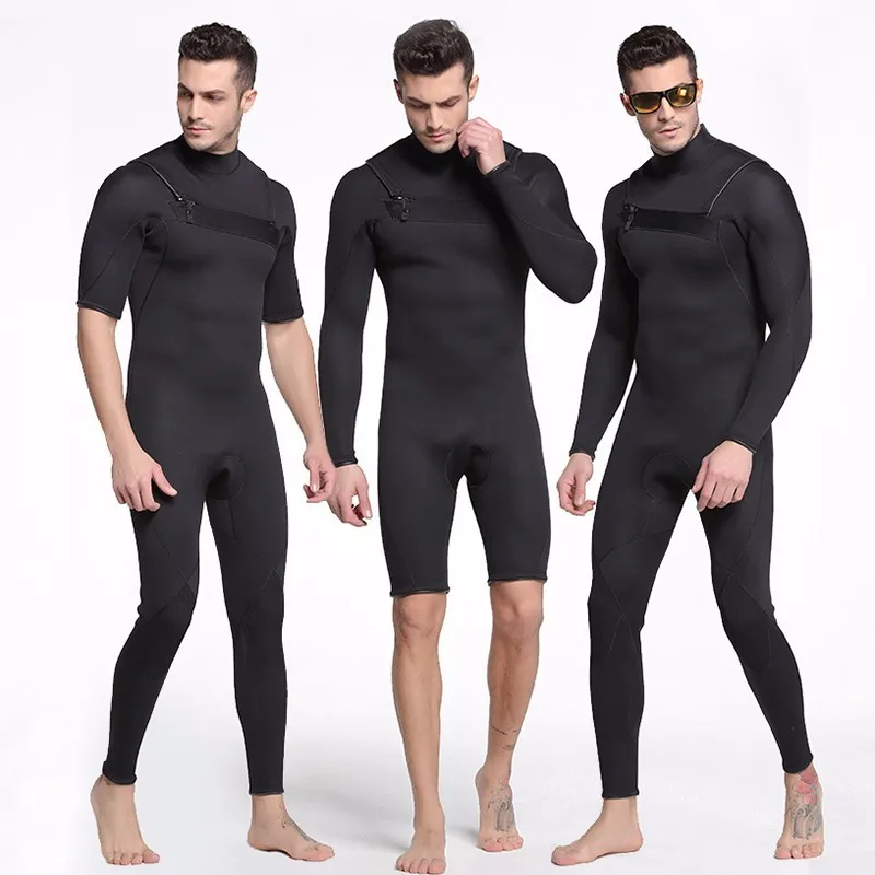 

Sbart 3MM neoprene, snorkeling, swimming, surfing, anti jellyfish men's long sleeve diving suit