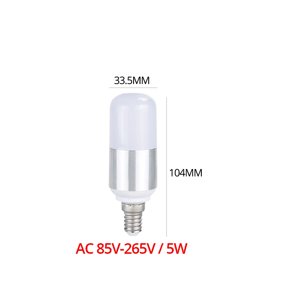 E14-5W Foxanon светодиодный светильник E27 E14 AC220V 110V кукурузы лампа 2835 SMD 5 Вт 7 Вт 9 Вт 12 Вт 16 Вт Bombillas светодиодный s Lampada для Домашние светильник Инж - Испускаемый цвет: E14-5W