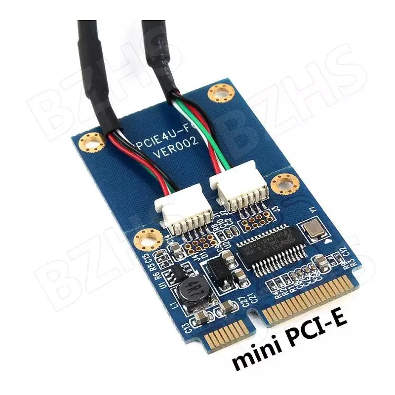 Mini PCIe PCI-E к USB-адаптеру mPCIe в 5 Pin 2 порта двойной USB2.0 конвертерная карта C26 |