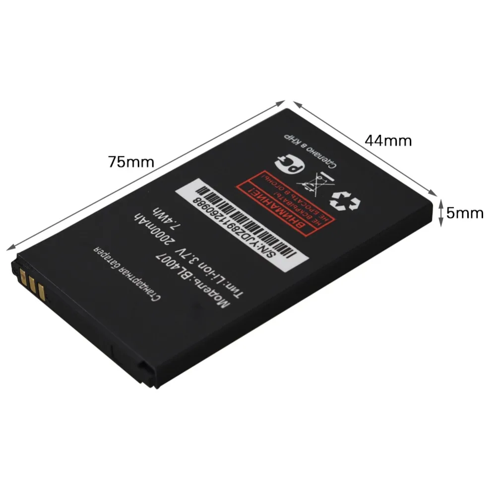 Высокое качество BL4007 BL 4007 2000mah телефон литий-ионный аккумулятор для FLY DS123 DS 123 аккумуляторная батарея запасная батарея