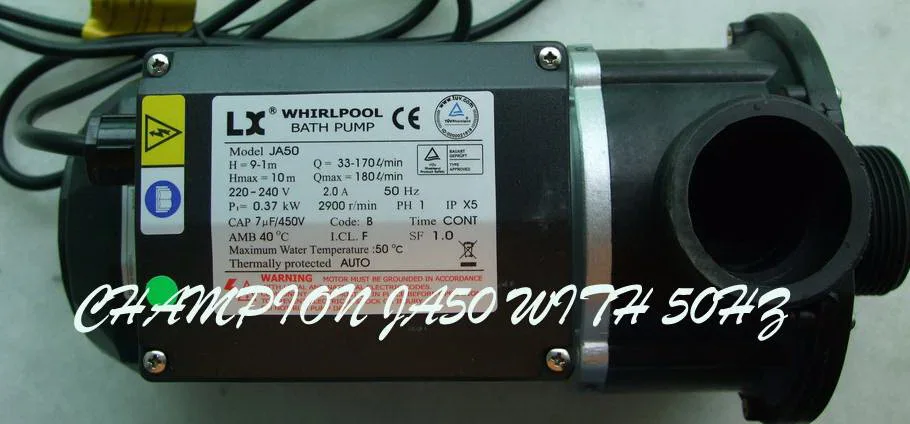 Циркуляционный насос для спа JA50 370 Вт 220 л.с. 50 Гц 240-220 В 240 об/мин Австралии 60 -в