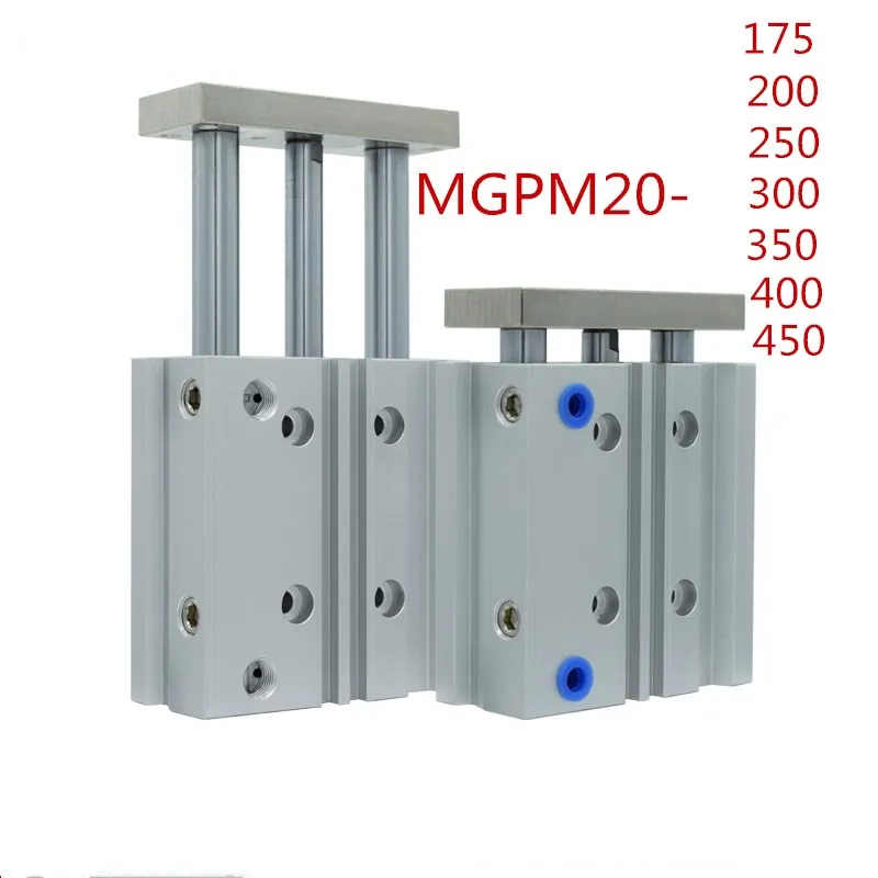 SMC тип MGPM20 тонкий цилиндр с стержнем три оси бар * 175/200/250/300/350/400/450 пневматические