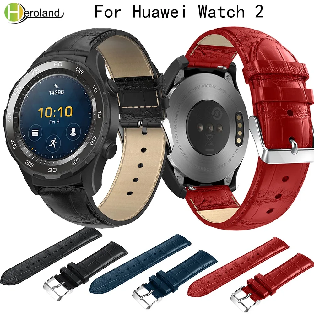 Сменный спортивный кожаный ремешок для часов Huawei Watch 2 на запястье аксессуары