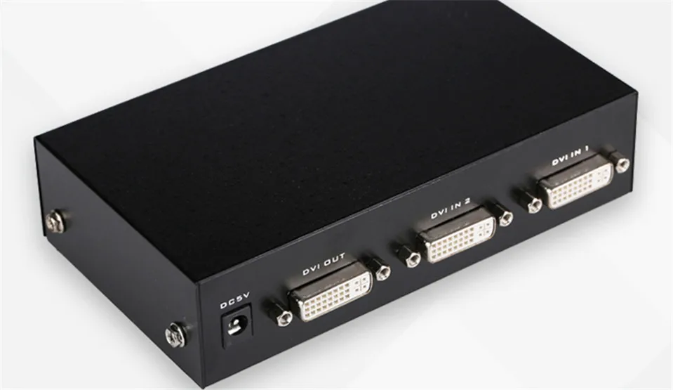 SmileMango MT VIKI 2 Port переключатель DVI Box в 1 out IR Remote Control PC Video Select Support port 2048*1536 DV201