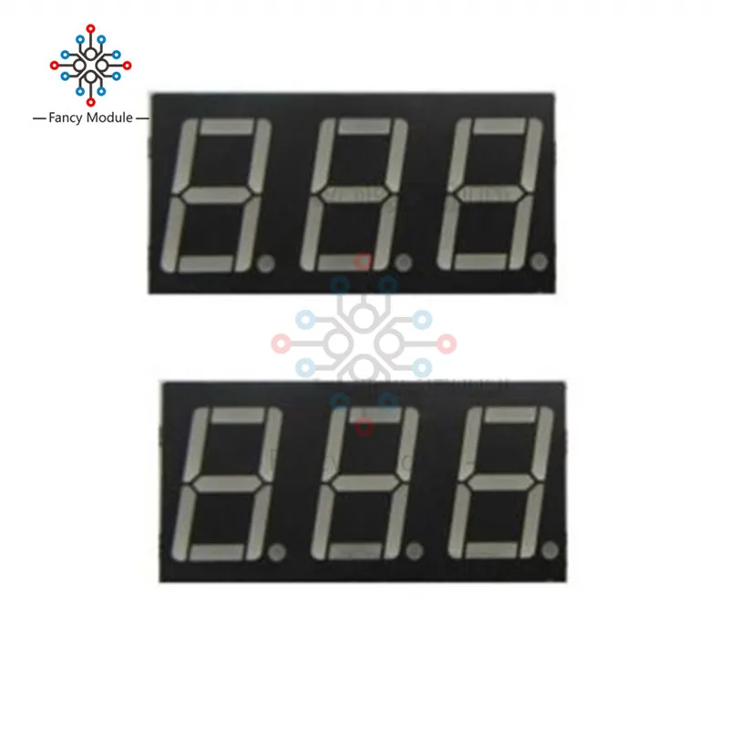 

2PCS 0.56'' 0.56 inch 3 digit Red Led display 7 segment Common Cathode New