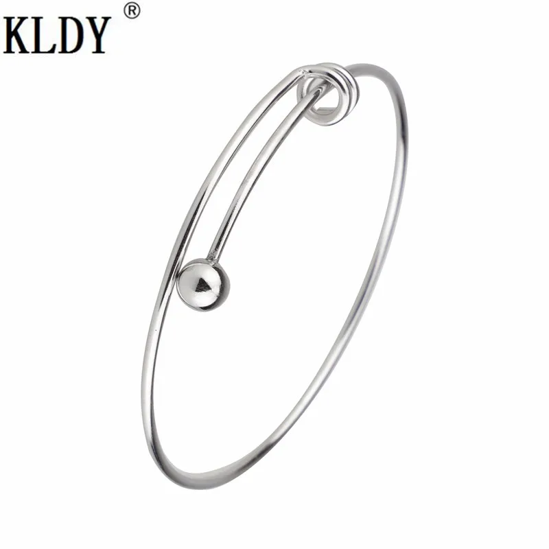 KLDY простой пара браслет сбоку любовь амулет нержавеющая сталь мода
