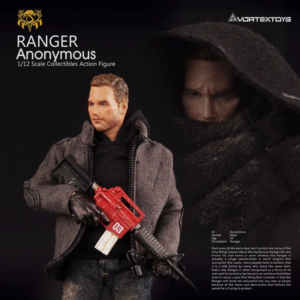 Экшн фигурка Vortex Toys YEW Series Ranger Anonymous 1/12|action figure|figures action figurefigure |