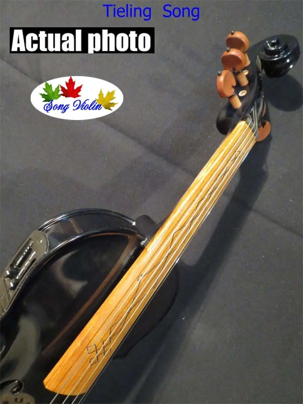 

Beautiful colorful craft 5 strings 4/4 electric +Acoustic violin