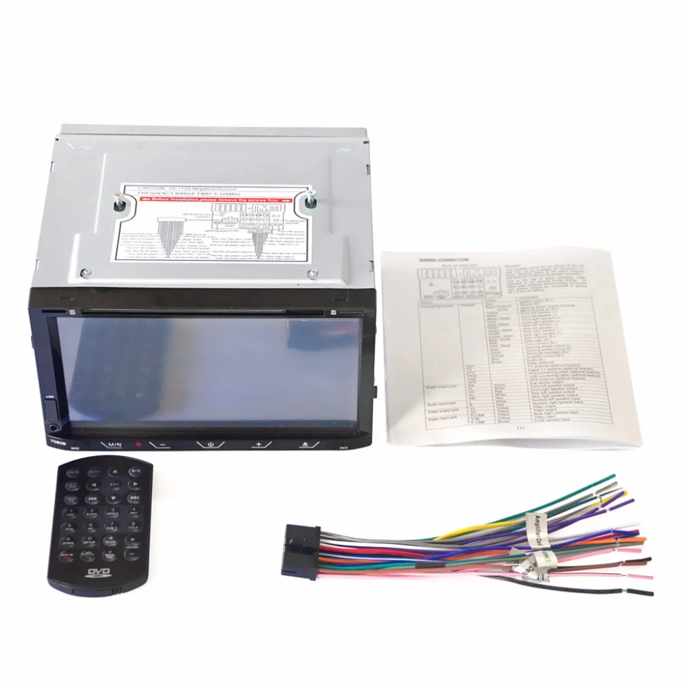 HEVXM 7080B 7 дюймовый автомобильный DVD плеер FM Радио BT обратный приоритет