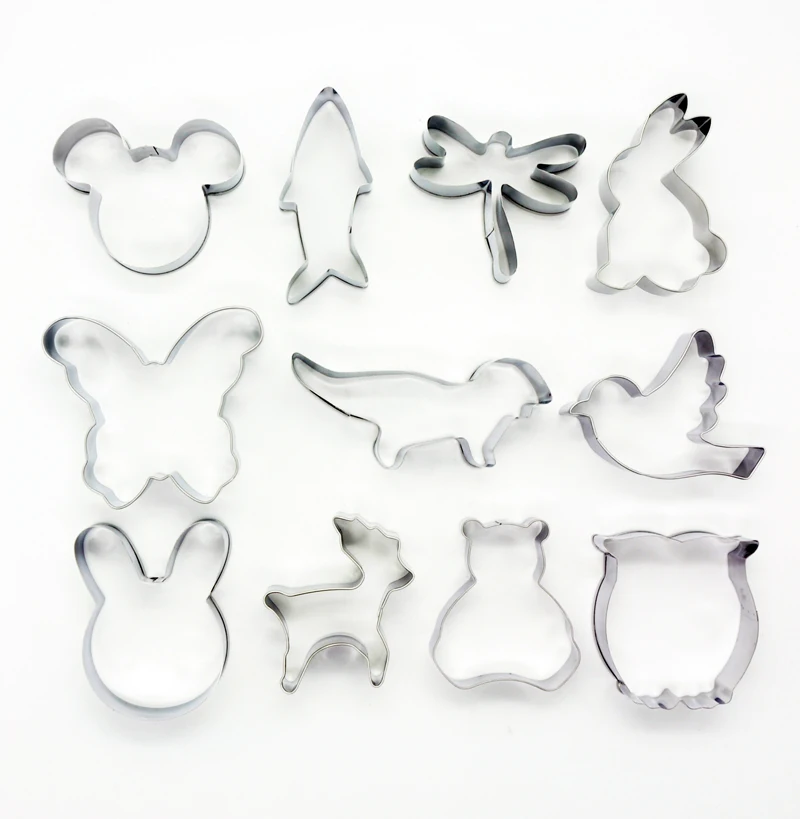Kitstorm вырубка для печенья из нержавеющей стали с животными мультяшный