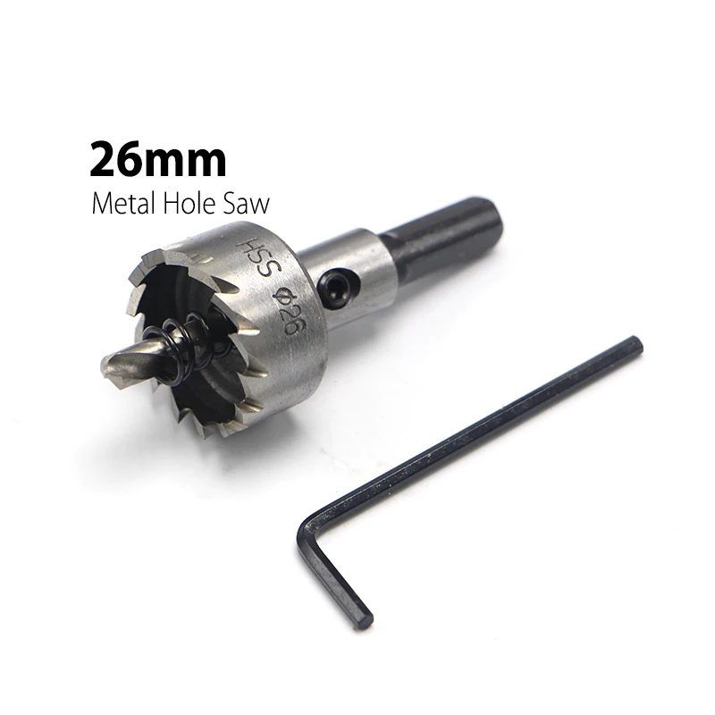 Сверло с металлическим отверстием 1 шт. 26 мм 02 дюйма высокоскоростная стальная