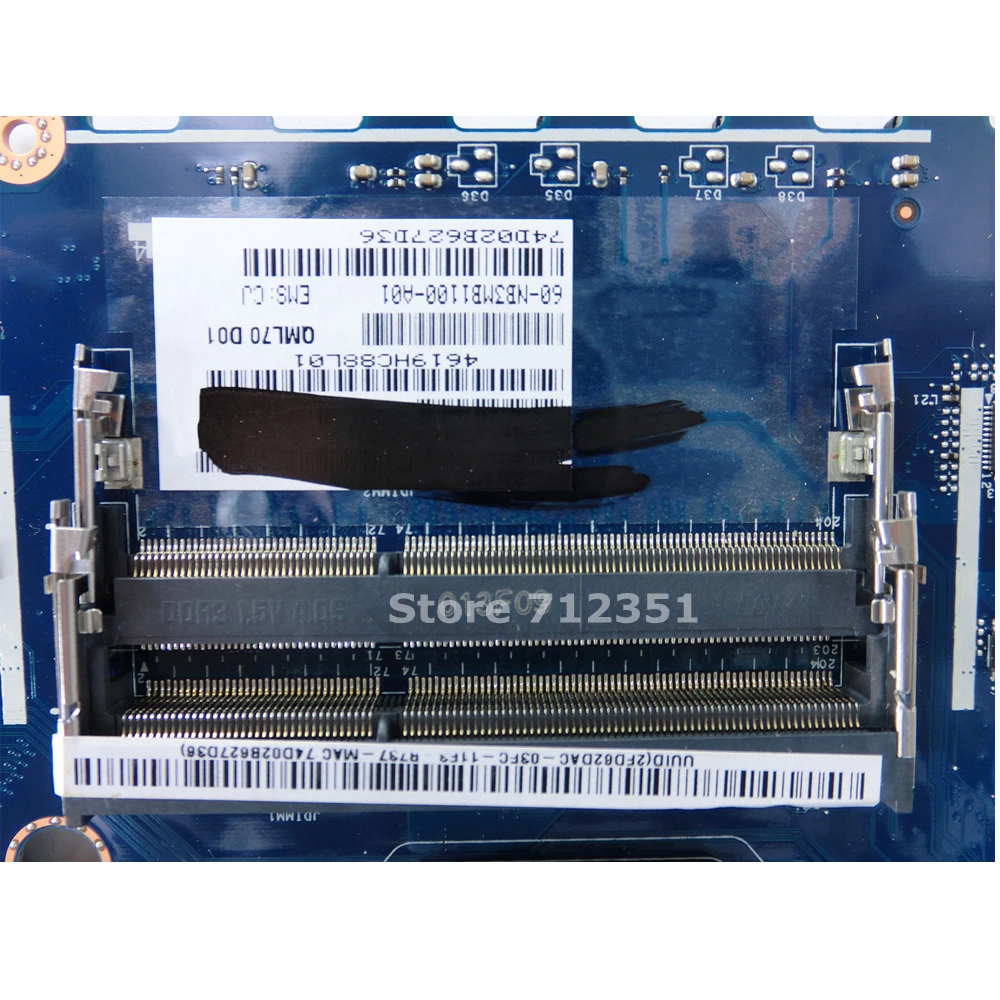 K75DE материнская плата USB3.0 HD7670M 1 ГБ Rev: 1A для ASUS K75D A75D K75DR Материнская ноутбука 60