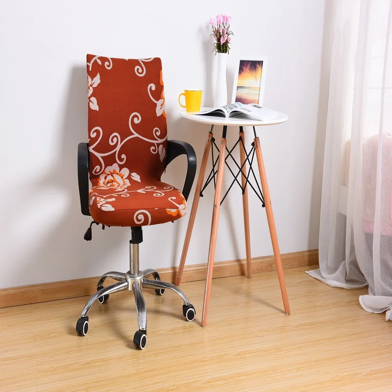 

Printed Office Stretch Spandex Chair Covers Anti-dirty Computer Seat Chair Cover Removable Slipcovers For Office Seat Chairs