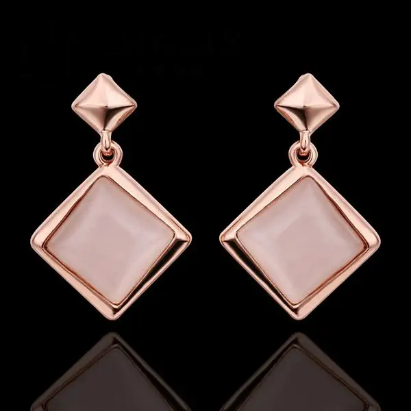 E454 Wholesale!Nickle Free Antiallergic18K Real Gold PlatedEarrings For WomenNew Fashion Jewelry Shipping | Украшения и