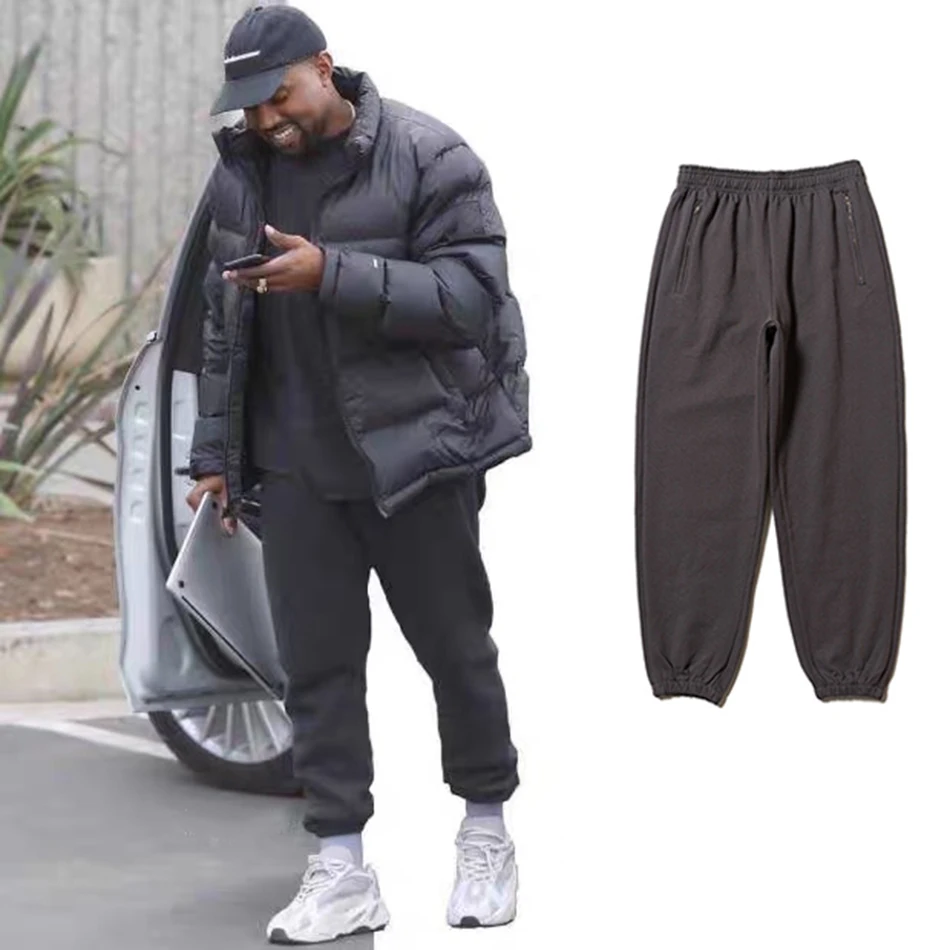 Новые Модные осенние свободные мешковатые спортивные брюки Kanye West повседневные