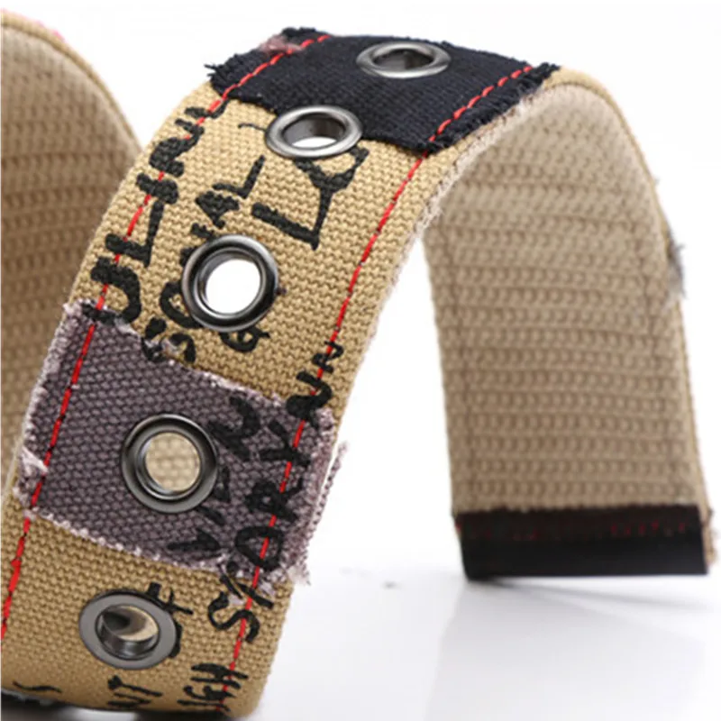 2017 Weave canvas belt men military workout Casual Jeans Brand Belt Young student needle Buckle-Belt Male Tactical waist | Аксессуары