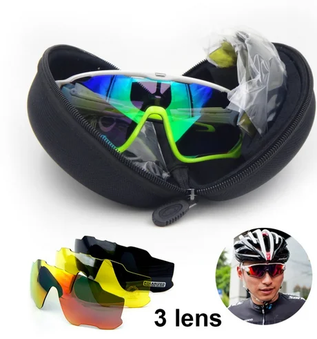 Cycling Glasses UV gafas ciclismo Women Polarized MTB Eyewear Sport oculos Bike Goggles for Men Multi Color-3 Lens | Спорт и