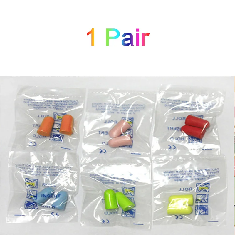 1 Pair Bagged 10/5/1 пара мягкой пены анти-наушники с шумоподавлением для избавления от обучения сна охота на ухо защитные наушники анти звук Шум защиты детей - Цвет: 1 Pair Bagged