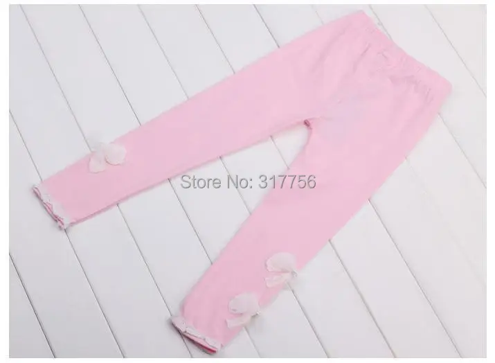 Леггинсы для маленьких девочек теплые облегающие брюки карамельных цветов