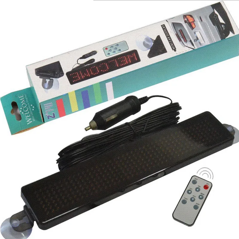 

12 V Remote Led Programmable Sign Driving Lights,Car LED Message Sign Scrolling for Cars/motorcycle/bicycle/vehicle, Blue