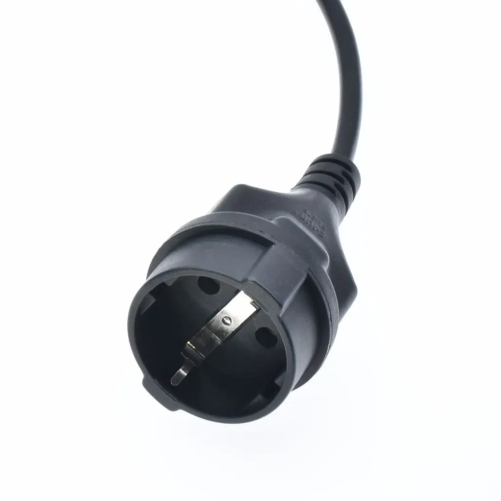 PDU мощность свинцовый UPS шнур питания IEC 320 прямоугольный C14 в Европейский Schuko CEE7/3 розетка адаптер удлинитель