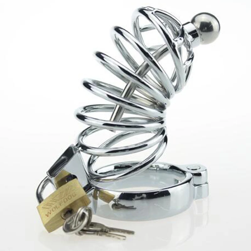 Кольцо для пениса с кольцом на ремне замок из нержавеющей стали Запираемая