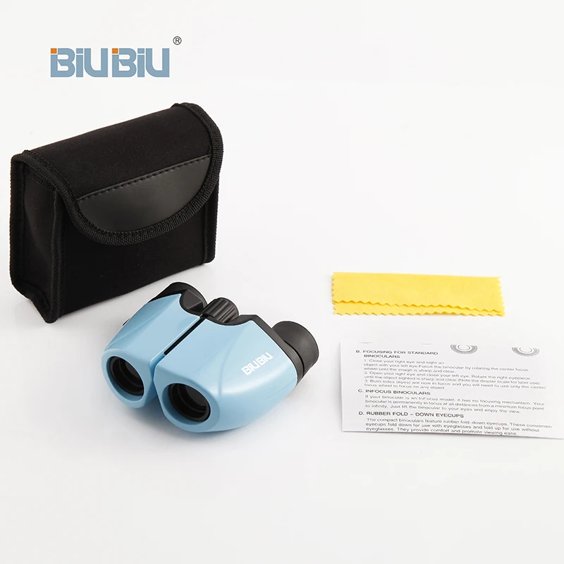 BIUBIU 8X22 HD Colourful Binoculars Waterproof Telescope Focusing Adjustment Outdoor Porro | Инструменты