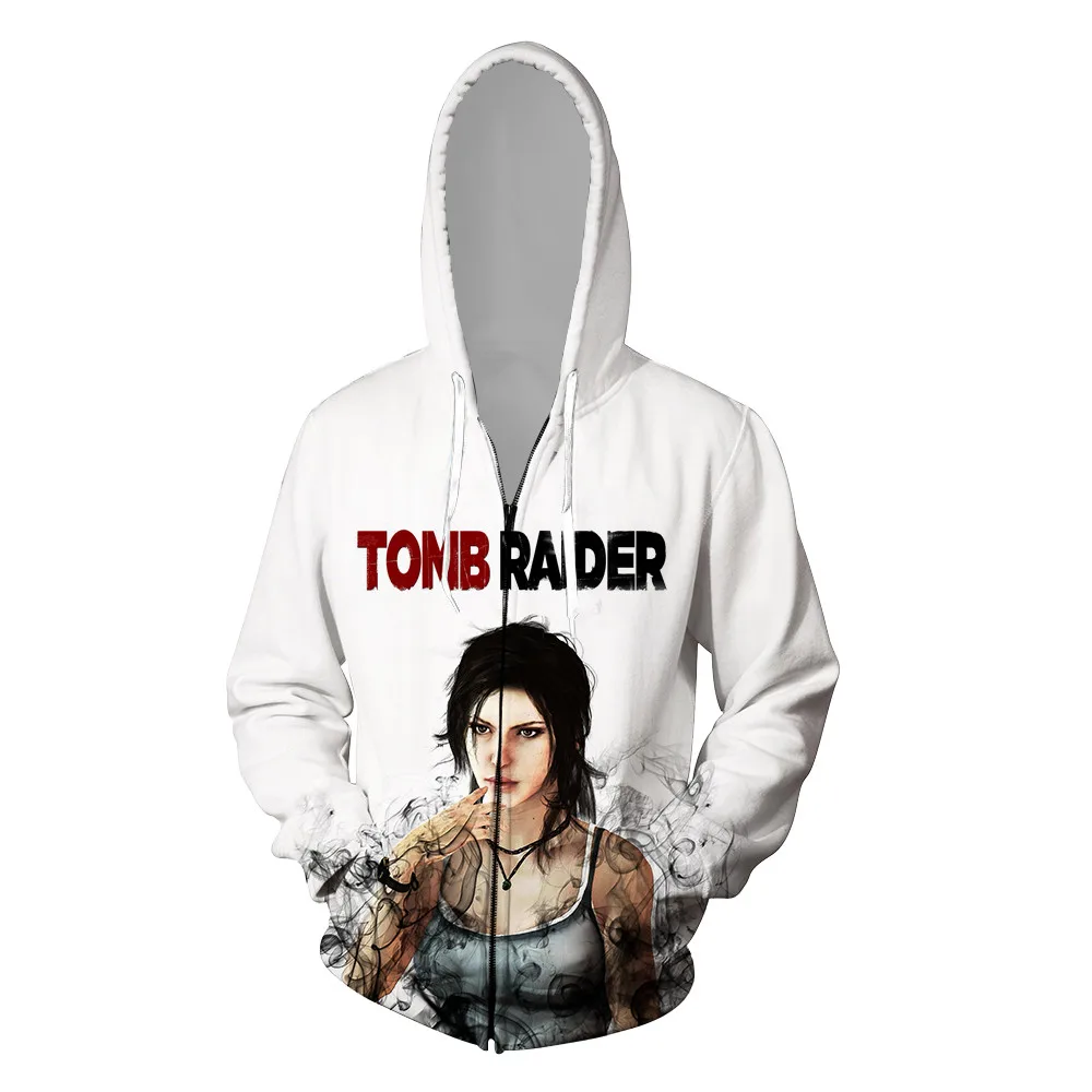 Модный дизайн забавные куртки с 3D принтом популярная игра Tomb Raider пальто в стиле