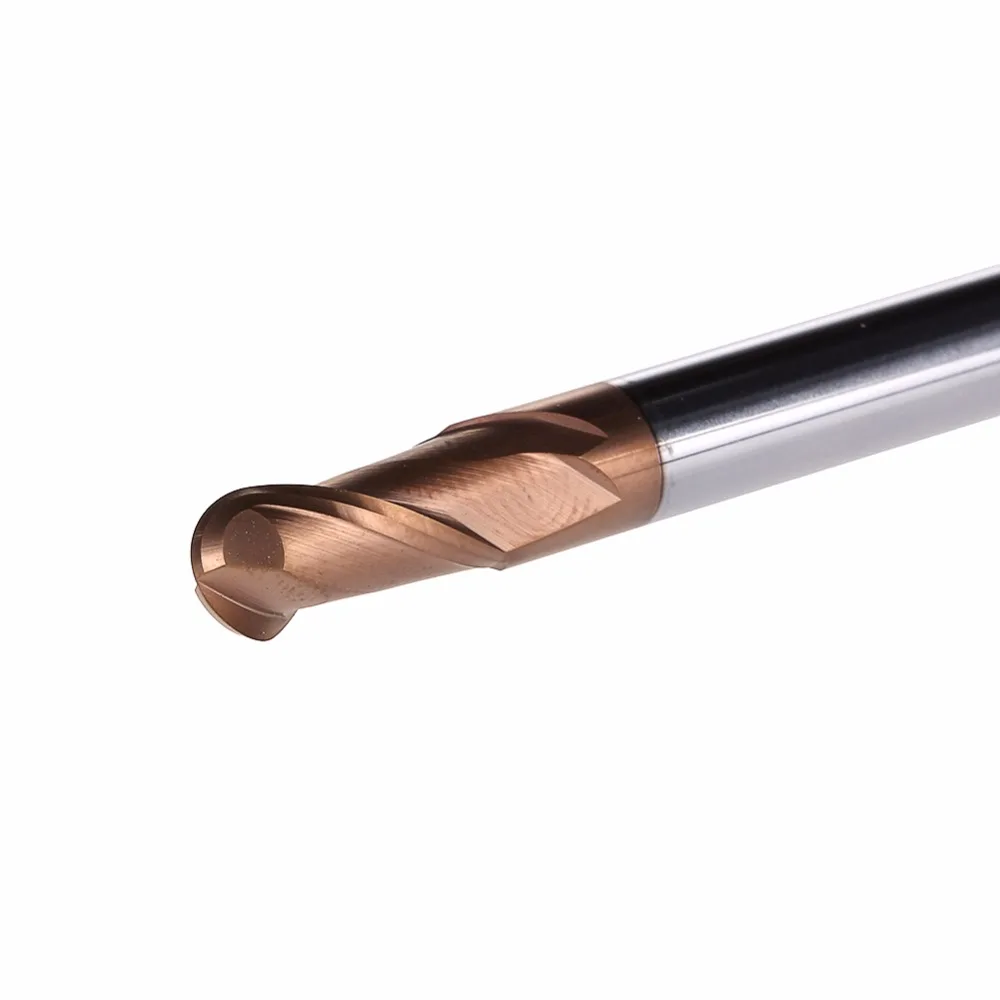 Фрезы с нанопокрытием твердосплавные фрезы 2 зубьями и шариковым носиком режущие